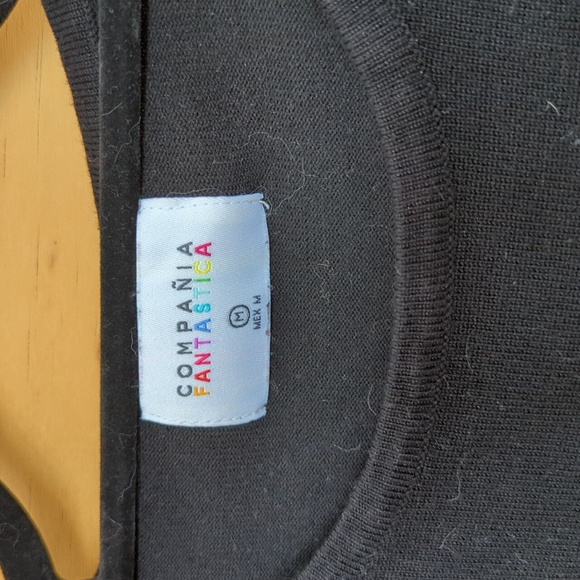 Modcloth Piece of My Heart Sweater| Black & Pink M - Picture 3 of 7